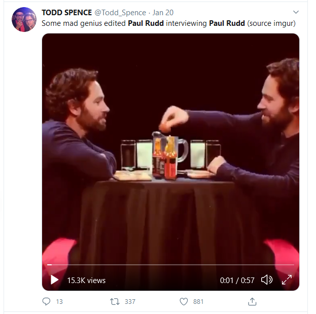 Paul Rudd Interviews Himself